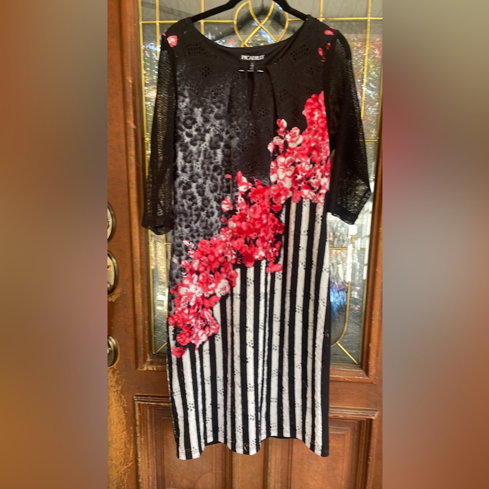 Picadilly dress, size Large, statement print